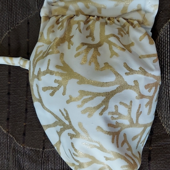 NWOT Victoria Secret gold and pink Medium bikini - Picture 3 of 11